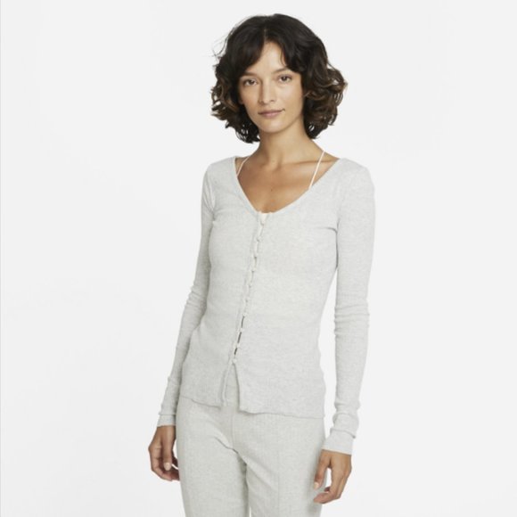Nike Yoga Women's Ribbed Cardigan - Picture 1 of 1